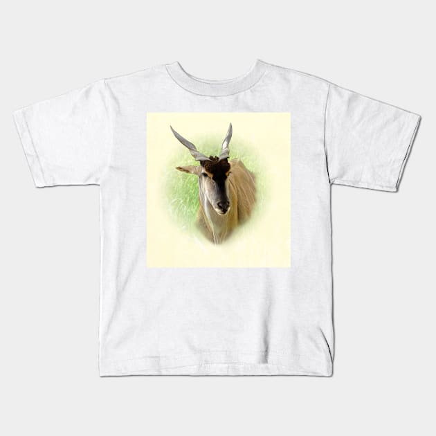 Eland antelope Kids T-Shirt by Guardi